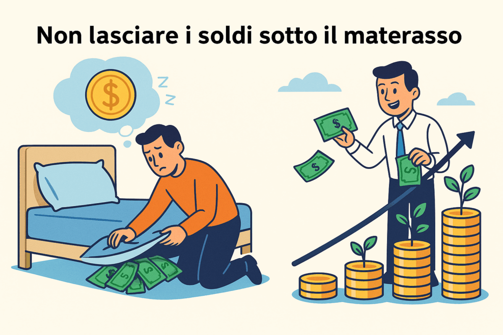 Perché non dovresti lasciare i tuoi soldi “sotto il materasso”
